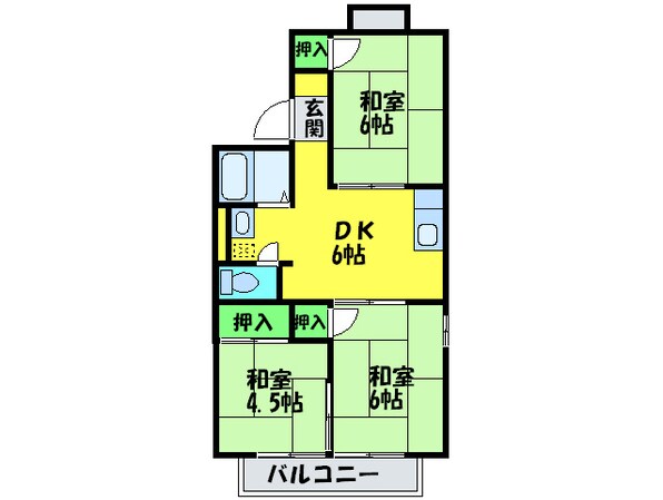 ハイツ宮山の物件間取画像